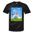 Frutiger Aero Aesthetic Tech Cherry Blossom Fishes Bubbles Tie-Dye T-Shirts Black Tie-Dye Frutiger Aero Aesthetic Tech Cherry Blossom Fishes Bubbles Tie-Dye T-Shirts Black Tie-Dye