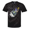 Frutiger Aero Aesthetic Tech Computer Aquarium Fishes Tie-Dye T-Shirts Black Tie-Dye