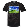 Frutiger Aero Dolphin Meadow Aesthetic Y2k 2000s Ironic Tie-Dye T-Shirts Black Tie-Dye
