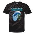 Frutiger Aero Splashy Dolphin Y2k Aesthetic Graphic Tie-Dye T-Shirts Black Tie-Dye