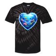 Frutiger Aero Y2K Heart Tie-Dye T-Shirts Black Tie-Dye