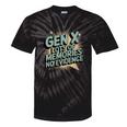 Gen X Lots Of Memories No Evidence Nostalgia Throwback Quote Premium Tri-Blend Tie-Dye T-Shirts Black Tie-Dye