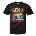 Gen X Lots Of Memories No Evidence Retro Nostalgia Humor Tie-Dye T-Shirts Black Tie-Dye