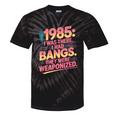 Hilarious 1985 Big Hair Bangs Joke For Gen X Nostalgia Tie-Dye T-Shirts Black Tie-Dye