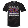 I'd Rather Be In The 80s Iconic Music Nostalgia Vintage Tie-Dye T-Shirts Black Tie-Dye