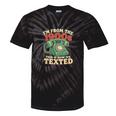 I'm From The 1900s This Is How We Texted Rotary Dial Phone Tie-Dye T-Shirts Black Tie-Dye