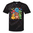 Kidcore Aesthetic Retro Vibes Colorful Cartoon Nostalgia Tie-Dye T-Shirts Black Tie-Dye