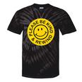 Be Kind Rewind Shirt Retro Nostalgia Sticker 80s 90s Tee Premium Tri-Blend Tie-Dye T-Shirts Black Tie-Dye
