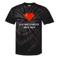 Life Was Simpler Back Then Nostalgia Retro Game Tie-Dye T-Shirts Black Tie-Dye