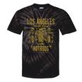 Los Angeles Hotrods Automotive Nostalgia Distressed Tie-Dye T-Shirts Black Tie-Dye