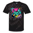 I Love The 70s Retro Cassette Roller Vinyl Disco Nostalgia Premium Tri-Blend Tie-Dye T-Shirts Black Tie-Dye
