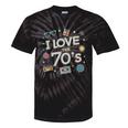 I Love The 70's Retro Nostalgia Tie-Dye T-Shirts Black Tie-Dye