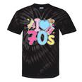 I Love 70's Retro Style Nostalgia Vibe 1970's Party Premium Tri-Blend Tie-Dye T-Shirts Black Tie-Dye