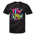 I Love The 70s Vintage Cassette Roller Vinyl Nostalgia 70s Premium Tri-Blend Tie-Dye T-Shirts Black Tie-Dye