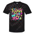 I Love The 90'S 90s Retro Nostalgia Premium Tri-Blend Tie-Dye T-Shirts Black Tie-Dye