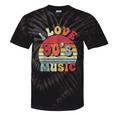 I Love 90's Music Retro Style Nostalgia Cassette 1990s Party Tie-Dye T-Shirts Black Tie-Dye