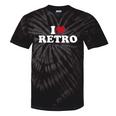 I Love Retro Vintage 80s 90s Nostalgia Premium Tri-Blend Tie-Dye T-Shirts Black Tie-Dye