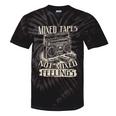 Mixed Tapes Not Feelings Nostalgia Retro Cassette Tape Tie-Dye T-Shirts Black Tie-Dye