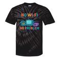 No Wi-Fi No Problem – Retro Dial Up Tech Nostalgia Premium Tri-Blend Tie-Dye T-Shirts Black Tie-Dye