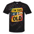 Im This Old Retro 80s 90s VHS Cassette Floppy Disk Nostalgia Tie-Dye T-Shirts Black Tie-Dye