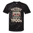 Patience Please I'm From The 1900s Cassette Tie-Dye T-Shirts Black Tie-Dye