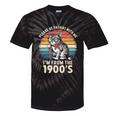 Please Be Patient With Me I'm From The 1900s Cat Premium Tie-Dye T-Shirts Black Tie-Dye