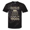 Please Be Patient With Me I'm From The 1900s Humorous Saying Premium Tie-Dye T-Shirts Black Tie-Dye