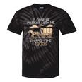 Please Be Patient I'm From The 1900s Retro Pixel Horse Wagon Tie-Dye T-Shirts Black Tie-Dye