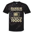 Please Be Patient With Me I'm From The 1900s Television Set Premium Tie-Dye T-Shirts Black Tie-Dye