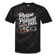 Please Be Patient I'm From The 1900s Vintage Tech Graphic Raglan Baseball Tee Tie-Dye T-Shirts Black Tie-Dye