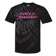 Punch It Margaret Vintage Retro 1980's Nostalgia Tie-Dye T-Shirts Black Tie-Dye