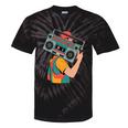 Retro 90s Boombox Nostalgia Party For Music Lovers Men Women Tie-Dye T-Shirts Black Tie-Dye