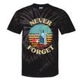 Retro Cassette Player Never Forget Nostalgia Vintage Tie-Dye T-Shirts Black Tie-Dye