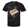 Retro Cassette Tape & Pencil Rewind Nostalgia Party 80s 90s Premium Tie-Dye T-Shirts Black Tie-Dye