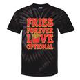 Retro Fast Food Nostalgia Vintage Diner Fries Shakes Burgers Tie-Dye T-Shirts Black Tie-Dye
