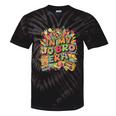 Retro Nostalgia Era Disco Groovy 80s 90s Vintage Aesthetic Premium Tri-Blend Tie-Dye T-Shirts Black Tie-Dye