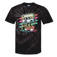 Retro Old Cassette Tape Cartoon With Walker Nostalgia Tie-Dye T-Shirts Black Tie-Dye
