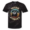 Retro Phone Never Forget Nostalgia Vintage Raglan Baseball Tee Tie-Dye T-Shirts Black Tie-Dye