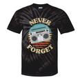 Retro Radio Never Forget Nostalgia Vintage Tie-Dye T-Shirts Black Tie-Dye