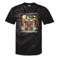 Retro Tech Stack 80s 90s Nostalgia Analog Devices Tie-Dye T-Shirts Black Tie-Dye