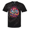 Retro Graphic Print With a Touch Of Nostalgia Tie-Dye T-Shirts Black Tie-Dye Retro Graphic Print With a Touch Of Nostalgia Tie-Dye T-Shirts Black Tie-Dye