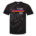 Retro VHS Tape Graphics 80s 90s Nostalgia Costume Tie-Dye T-Shirts Black Tie-Dye