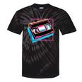 Retro VHS Vaporwave Video Cassette Nostalgia Geek Chic Tie-Dye T-Shirts Black Tie-Dye