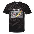 Rewind Cassette Tape Nostalgia 80s 90s Retro Music Lover Tie-Dye T-Shirts Black Tie-Dye