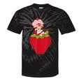 Strawberry Shortcake Sitting On Strawberry Retro Nostalgia Tie-Dye T-Shirts Black Tie-Dye
