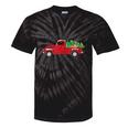 Tis The Season Holiday Nostalgia Red Truck Tie-Dye T-Shirts Black Tie-Dye