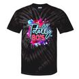 Totally 80's Colorful Retro 1980s Style Nostalgia Vibe Tie-Dye T-Shirts Black Tie-Dye