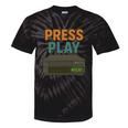 VHS Cassette Retro Analog Nostalgia Theme Tie-Dye T-Shirts Black Tie-Dye