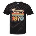 Vintage 1970 Birthday Retro Style 70's Born Nostalgia Outfit Premium Tri-Blend Tie-Dye T-Shirts Black Tie-Dye