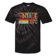 Vintage 1970 Birthday Retro Style 70's Born Nostalgia Party Premium Tri-Blend Tie-Dye T-Shirts Black Tie-Dye